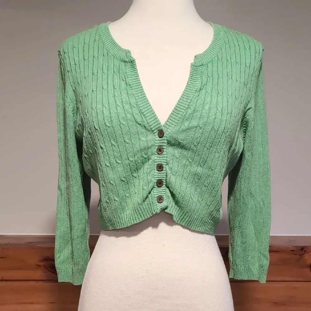 No Boundaries Light Green Knit Top